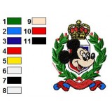 Mickey Mouse Logo Embroidery Design